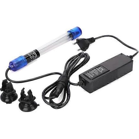 Éliminateur d'algues d'aquarium 13W, compatible avec le nettoyage de l'eau d'aquarium, lampe de nettoyage d'aquarium, compatible avec les bassins, les réservoirs de décantation et les piscines (13W 13 (1/5)