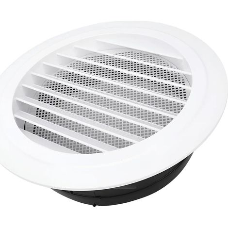 Grille ronde incline en plastique ABS blanc (1/5)