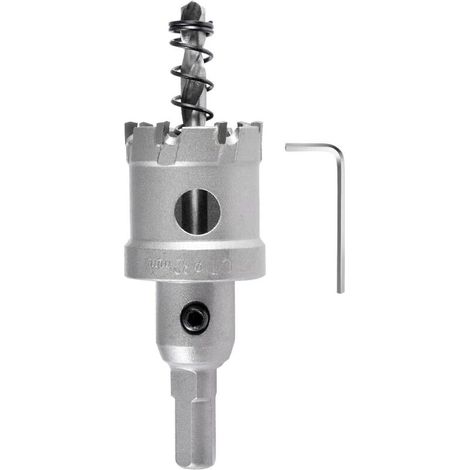 32mm Foret de scie cloche en carbure, Coupe-trou en carbure de tungstène, coupe-trou industriel pour l'acier inoxydable, le métal, le fer, l'alliage, le cuivre, le bois et les plastiques (1/5)