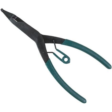 Pince à bague de retenue en acier au carbone pour boîte de vitesses avec ressort central et bec plat pour une manipulation efficace des circlips pendant l'entretien (1/5)