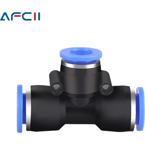 Raccord pneumatique (PE-4MM) - Connecteur de tuyau - Raccord rapide pour air - PU PE PV PY HVFF BUC (1/5)