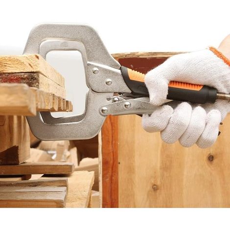 Pince-étau à mâchoire réglable 4 pièces 48-88mm/9", pour atelier (1/5)