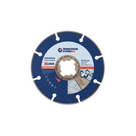 WS24 Disco de diamante X-Lock® Premium Universal 115 mm WS24-100438 (1/5)
