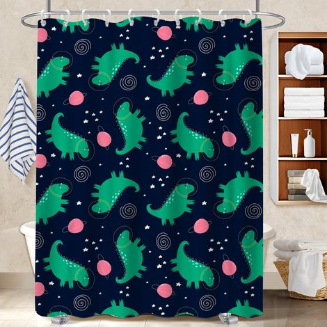 Rideau douche polyester 180x180 léger bâche de douche pour une touche de gaieté et de couleur (1/5)