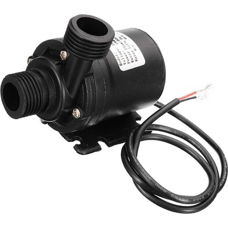 Pompe centrifuge submersible à entraînement magnétique sans balais DC 12V 1/2 pouce, adaptée aux aquariums, fontaines et piscines. (1/5)