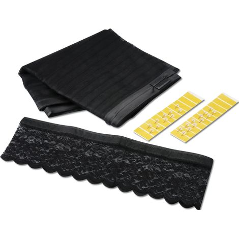 Moskitonetz Magic Klick 90 x 210 cm für Türen, schwarz mit Magnetverschluss (1/5)
