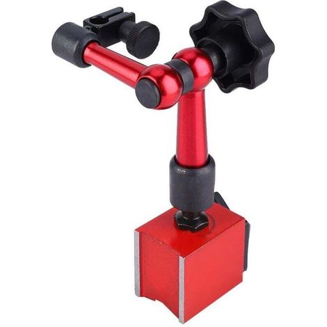 Magnetic Dial Base Support, for Measuring Narrow or Recessed Areas, Measuring Range 0-0.8mm (1/5)
