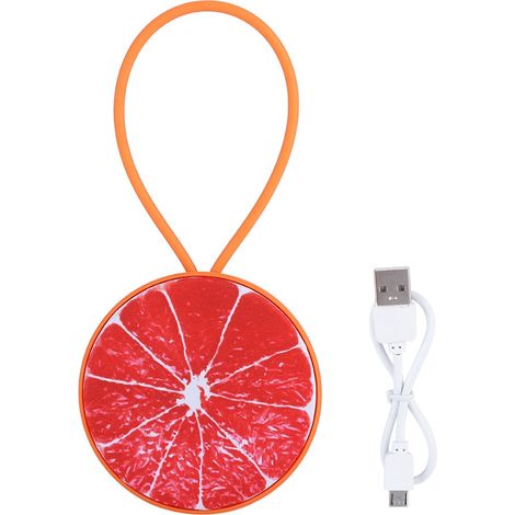 Enceinte Bluetooth Portable en Forme de Fruit, Lecteur USB Stéréo 3D pour Extérieur - Design Pomelo Miel (1/5)