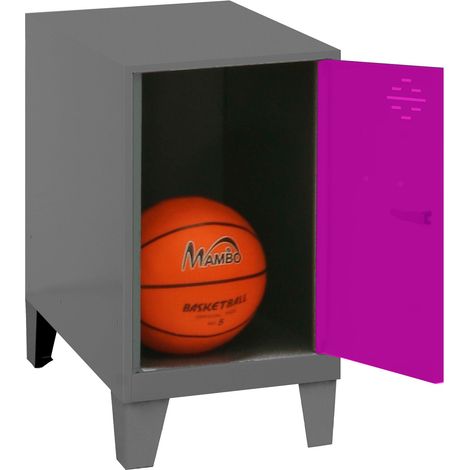 Simonrack Mini-Schrank rosa mit Schloss und Belüftung (1/2)
