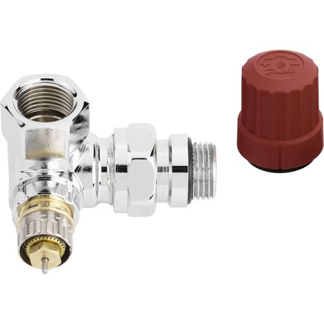 Danfoss Cuerpo de válvula RA-NCX 15 R 1/2, WE derecha, cromado, 013G4239