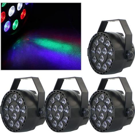 RGBW 15 W LED Bühnenlicht Party Spotlight Lichteffekt DMX Bühnenbeleuchtung Show Party DJ Disco Club Lampe Pack von 4 (1/5)