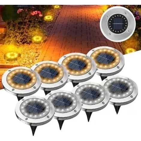 Projecteurs solaires LED QD-pack de 8 (1/4)
