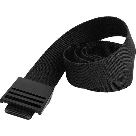 Ceinture de lestage de plongée durable 150CM en nylon avec boucle en plastique accessoire noir (1/5)