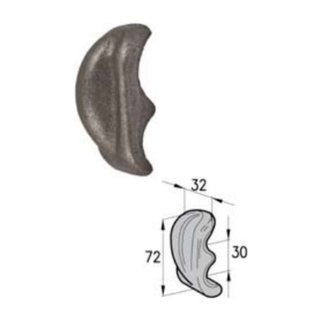 Languette lourde nervurée Cermag 60480 poids net 0,2 kg - Maxi