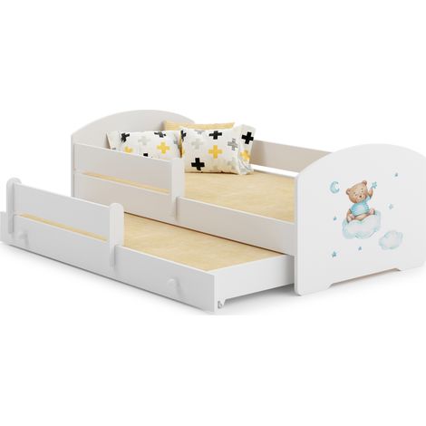 Letto matrimoniale LUK 160x80 Blue Teddy Bear