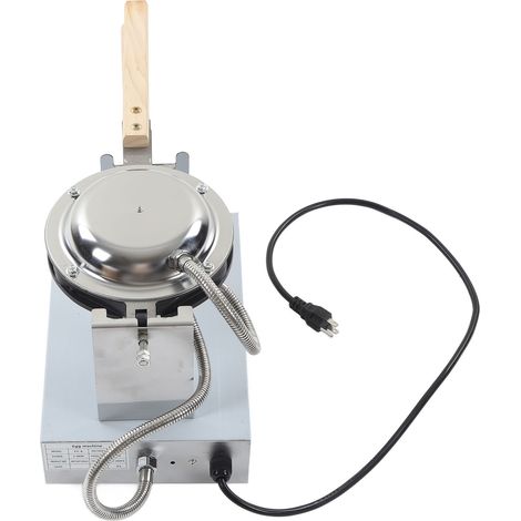 Gaufrier œuf 1400W en acier inoxydable, moule à gaufres bulles antiadhésif, prise américaine 110V (1/5)