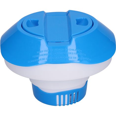 Distributeur de pastilles de chlore flottant télescopique de 20 cm (8 pouces) - Dispositif de dosage pour accessoires de piscine
