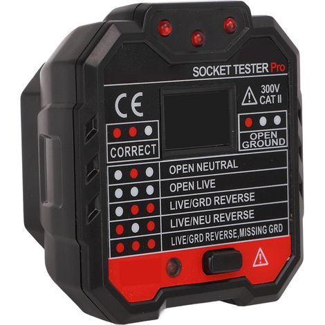 Testeur de prise électrique détecteur de polarité phase tension 48-250V HT106D prise UE pour maison (1/5)