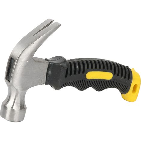 Mini marteau à griffes antichoc, multifonctionnel, pour clouer les ongles à la maison, avec manche en plastique antidérapant. (1/5)