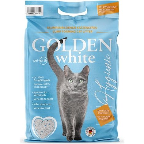 Golden-grey Pet-Earth Litière Lavande 7 kg Blanc (1/4)