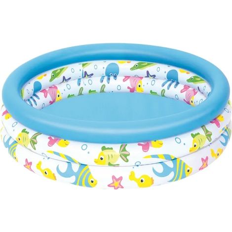 Piscine "Kids Pool" 3 anneaux +2 ans - 102x25 cm poids 0,650 kg (art.51008) (1/4)