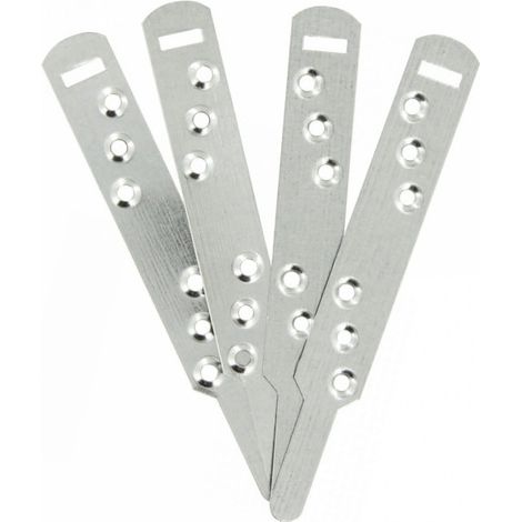 Lot de 50 colliers de serrage pour bouchons mécaniques – Métal souple – Languette adaptable et 3 paires de trous – Pour cidres et bières – Duhallé (1/3)