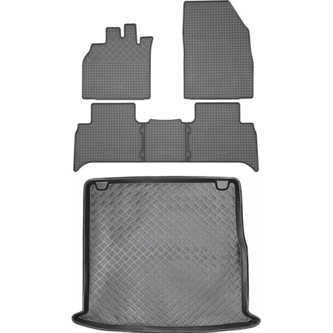 Renault Grand Scenic III Minivan (2009–2016) – Set: Gummifußmatten + Kofferraummatte