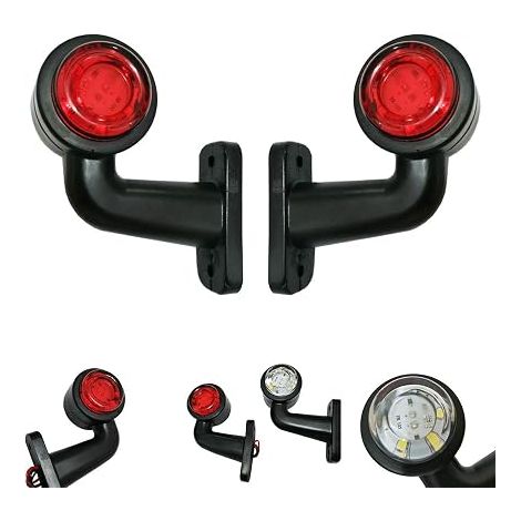 feux de position pour camion, 12 V/24 V, LED pour remorque, feu de position pour caravane, feu arrière pour voiture, feu de contour (1/5)