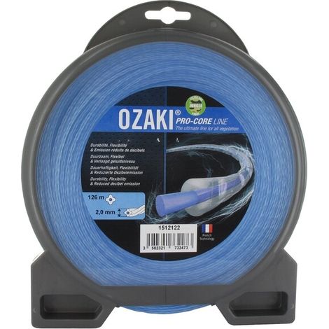 Bl铆ster hilo nailon helico茂dal 2mm OZAKI PRO-CORE line (126m)
