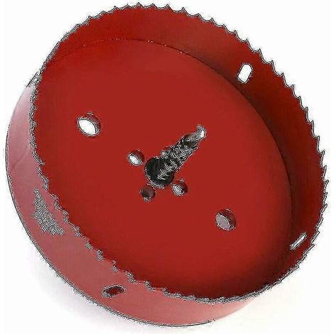 Bi-metal Hole Saw 150 Mm, Hss M42 High Speed Steel, With Hexagonal Shank And Drill Bit For Aluminium, Iron And Wood (1/4)