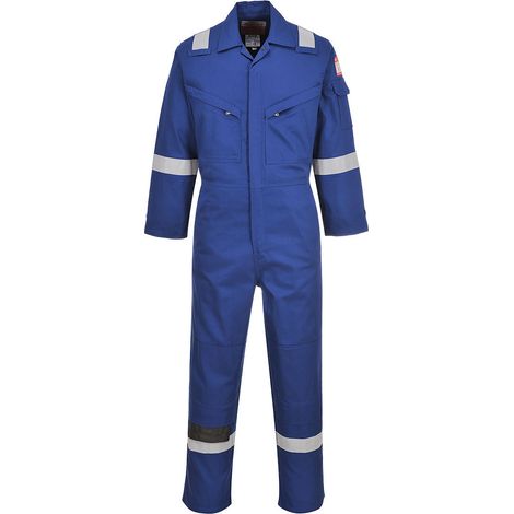 Combinaison FR Legère Antistatique 280g couleur : Bleu Royal taille S - PORTWEST
