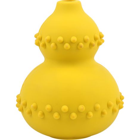 Jouet Chien, Indestructible, Jouet pour Chien Gros Chien, Jouet à Mâcher pour Chien Durables Jouets pour Chiens Caoutchouc Naturel pour Gros Petit Moyens Chiens（Jaune）