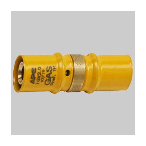 RACCORDO A PRESSARE DIRITTO DOPPIO RIDOTTO PER GAS  20 x 16     APE RACCORDERIE