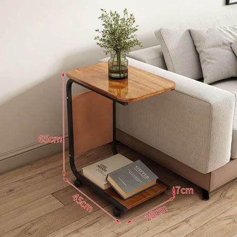 Table d'appoint, table basse mobile, table à thé, petite table simple, mini table d'angle, petite table carrée, table d'appoint pour canapé, table d'ordinateur, table de chevet (1/3)