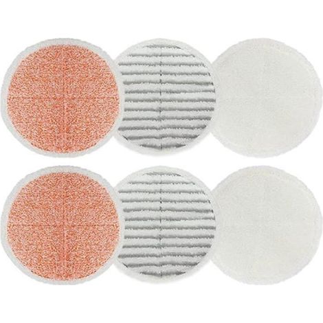 Tampon De Vadrouille - Microfibre - Compatible Avec Balai Rotatif Spinwave - Lot De 10 (1/5)
