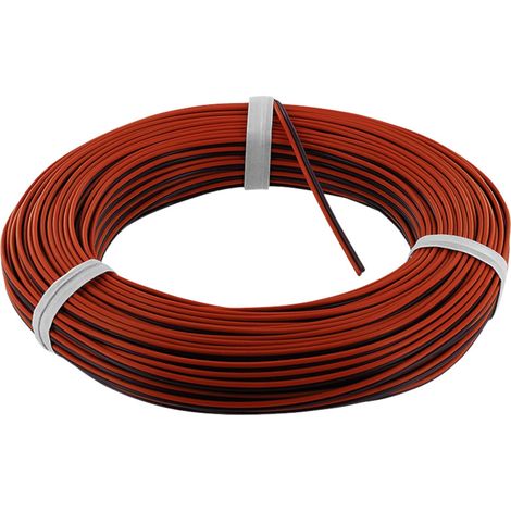 econ connect KZL2X014RTSW25 Litze  2 x 0.14 mm² Rot, Schwarz 25 m