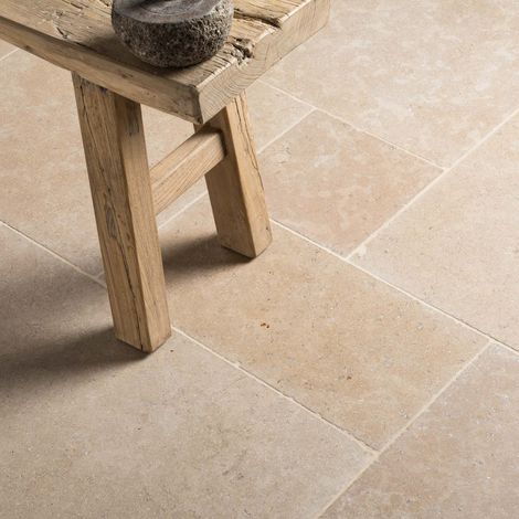 Carrelage Pierre Naturelle Sinai - Opus 50x2 cm - Beige (vendu par paquet de 1,29 m²) (1/2)