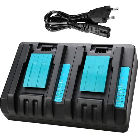 als Ersatz für ein 14,4 V bis 18 V Doppelanschluss Ladegerät, passend für Makita DC18RD (1/5)