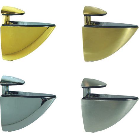 Mensola a morsetto sole - mm.75x55h. - apertura max mm.30 oro lucido