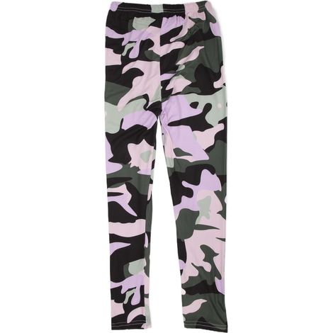 Leggings camouflage pour filles, confortables, respirants et faciles à laver, imprimés, rose, 130 cm (1/5)