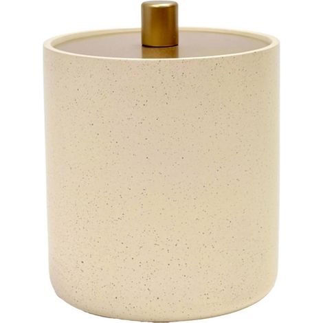 Pot à Cotons Design "Oria" 12cm Sable (1/5)