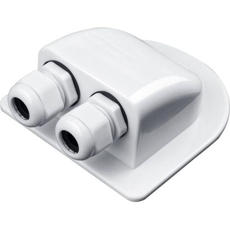 Solar Roof Gland, Double Cable Entry Gland in ABS, Solar Cable Box for Caravan, Boat, Motorhome (1/5)