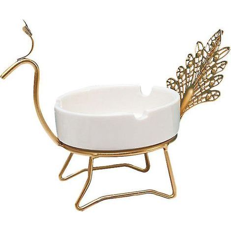Boîte de rangement décorative en fer et céramique (1/3)