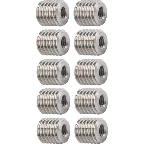 Inserts filetés en acier inoxydable, lot de 10, outil réparation (1/5)