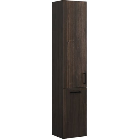 Armoire haute Burg Eqio en mélaminé 1760x350x320mm Marone D.Trüffel GR0234