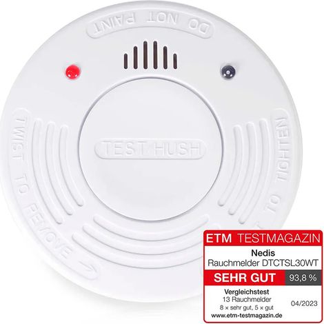 Nedis DTCTSL30WT detector de humo blanco 10 años