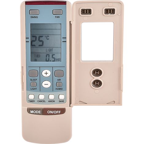 Control remoto compatible con Gree Y512 y Y502 – Reemplazo para aire acondicionado – Ajustes de temperatura, modo y velocidad – Pantalla LCD