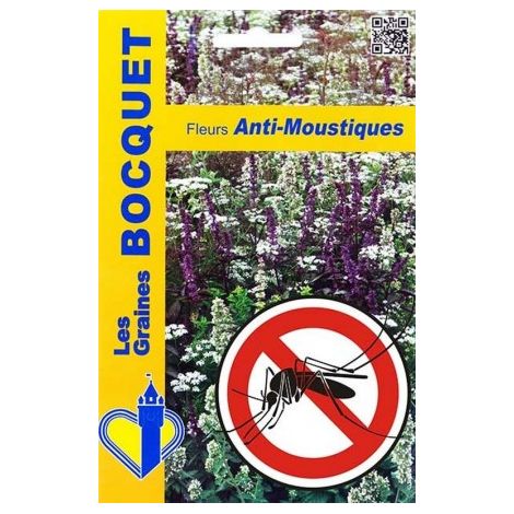 Mélange de graines de fleurs anti-moustiques – Semis de mars à juin – Exposition ensoleillée – Pour 5m² de jardin – Graines Bocquet