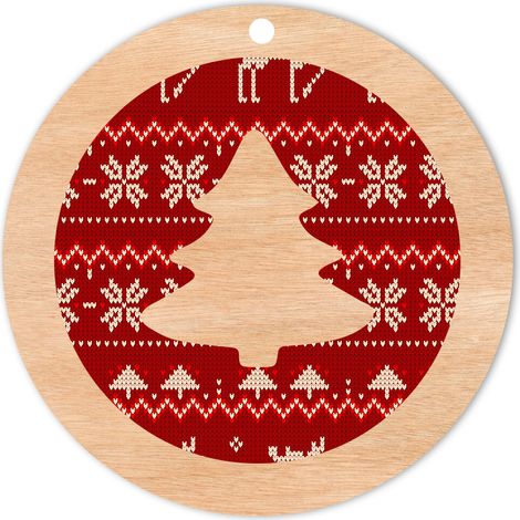 Weihnachtsbaumschmuck aus Holz D19 (1/2)