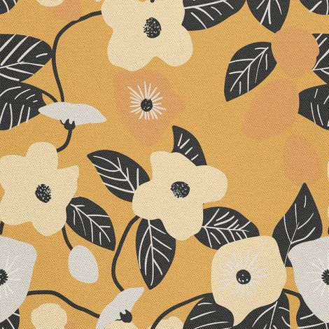 Outdoor dekostoffe oxford - Motiv Blumen I DX5244 (1/5)